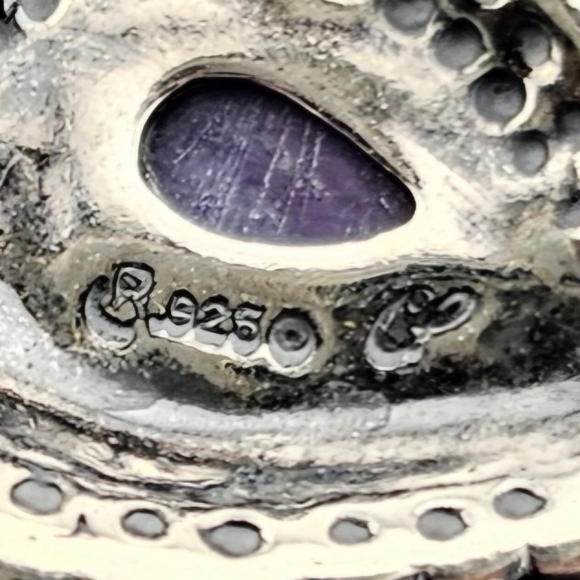 Carolyn Pollack Sterling Silver 925 Gemstone Dangle Earrings - Picture 5 of 7